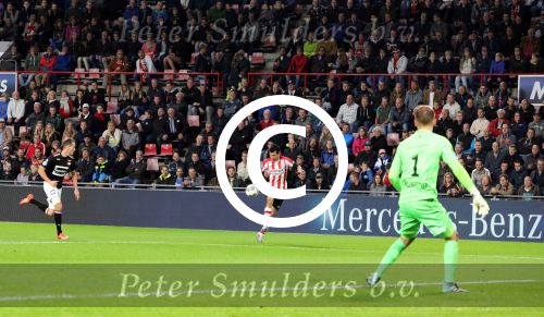 Eindhoven, 30 September 2017 PSV-Willem II, eindstand 4-0 
Kompetitie seizoen 2017/2018
Hirving Lozano scoort 1-0 en 3-0