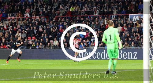 Eindhoven, 30 September 2017 PSV-Willem II, eindstand 4-0 
Kompetitie seizoen 2017/2018
Hirving Lozano scoort 1-0 en 3-0