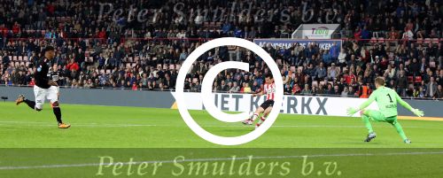 Eindhoven, 30 September 2017 PSV-Willem II, eindstand 4-0 
Kompetitie seizoen 2017/2018
Hirving Lozano scoort 1-0 en 3-0