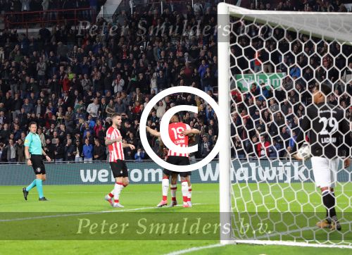 Eindhoven, 30 September 2017 PSV-Willem II, eindstand 4-0 
Kompetitie seizoen 2017/2018
Hirving Lozano scoort 1-0 en 3-0