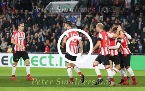 Eindhoven, 30 September 2017 PSV-Willem II, eindstand 4-0 
Kompetitie seizoen 2017/2018
Hirving Lozano scoort 1-0 en 3-0