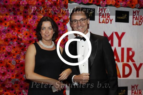 Amsterdam 6 november 2017 
Premiere my fair lady in carre. Hugo Haenen met vrouw