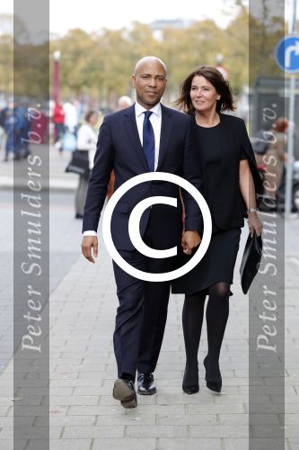 Amsterdam 14 oktober 2017
Afscheidsdienst van burgemeetser Eberhard v d Laan in het concertgebouw. Humberto Tan met zijn vrouw Ineke