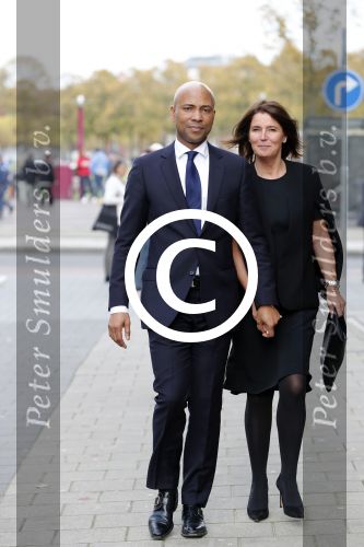 Amsterdam 14 oktober 2017
Afscheidsdienst van burgemeetser Eberhard v d Laan in het concertgebouw. Humberto Tan met zijn vrouw Ineke