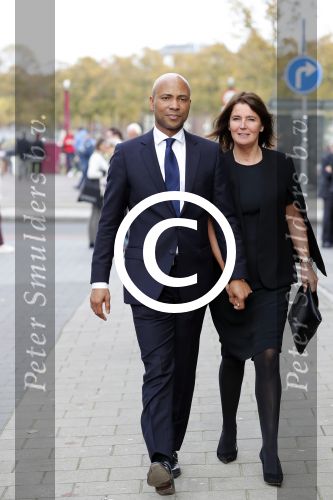 Amsterdam 14 oktober 2017
Afscheidsdienst van burgemeetser Eberhard v d Laan in het concertgebouw. Humberto Tan met zijn vrouw Ineke