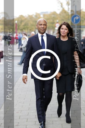 Amsterdam 14 oktober 2017
Afscheidsdienst van burgemeetser Eberhard v d Laan in het concertgebouw. Humberto Tan met zijn vrouw Ineke