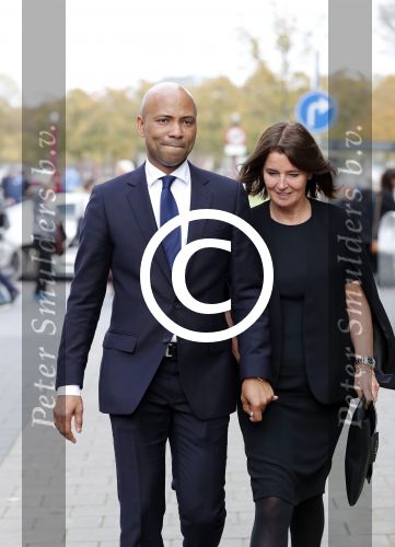 Amsterdam 14 oktober 2017
Afscheidsdienst van burgemeetser Eberhard v d Laan in het concertgebouw. Humberto Tan met zijn vrouw Ineke