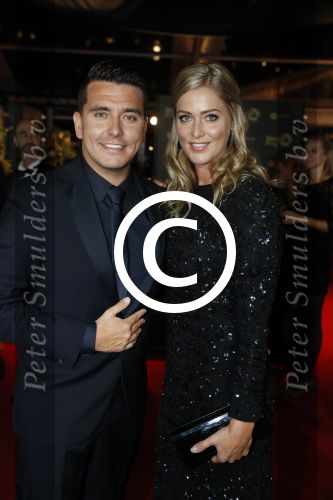 Amsterdam 12 oktober 2017 
Uitreiking televizierring in het afas live theater. jan en Liza Smit