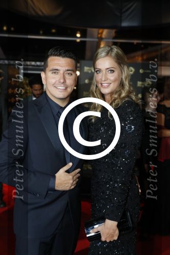 Amsterdam 12 oktober 2017 
Uitreiking televizierring in het afas live theater. jan en Liza Smit