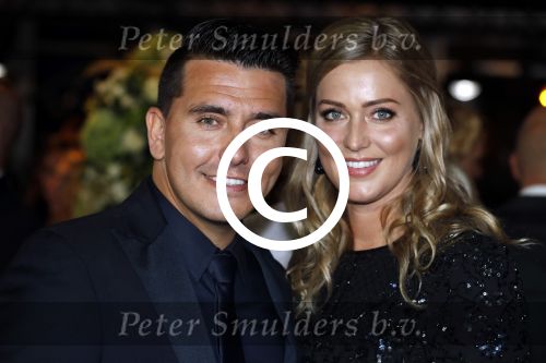 Amsterdam 12 oktober 2017 
Uitreiking televizierring in het afas live theater. jan en Liza Smit