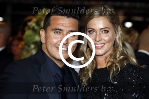 Amsterdam 12 oktober 2017 
Uitreiking televizierring in het afas live theater. jan en Liza Smit