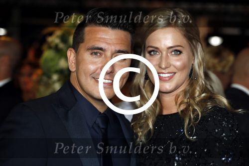 Amsterdam 12 oktober 2017 
Uitreiking televizierring in het afas live theater. jan en Liza Smit