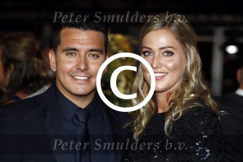 Amsterdam 12 oktober 2017 
Uitreiking televizierring in het afas live theater. jan en Liza Smit
