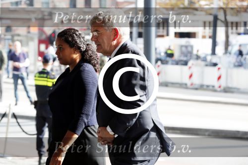 Amsterdam 14 oktober 2017
Afscheidsdienst van burgemeetser Eberhard v d Laan in het concertgebouw. Burgemeester Jan van Zanen van Utrecht met vriendin