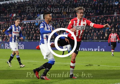 Eindhoven, 22 Januari 2017 Kompetitiewedstrijd PSV-SC Heerenveen, 
eindstand 4-3
Jeremiah St. Juste en Luuk de Jong