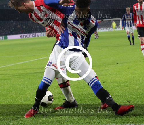 Eindhoven, 22 Januari 2017 Kompetitiewedstrijd PSV-SC Heerenveen, 
eindstand 4-3
Jeremiah St. Juste en Luuk de Jong