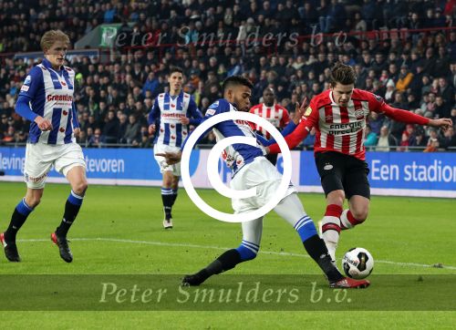 Eindhoven, 22 Januari 2017 Kompetitiewedstrijd PSV-SC Heerenveen, 
eindstand 4-3
Jeremiah St. Juste en Marco v Ginkel