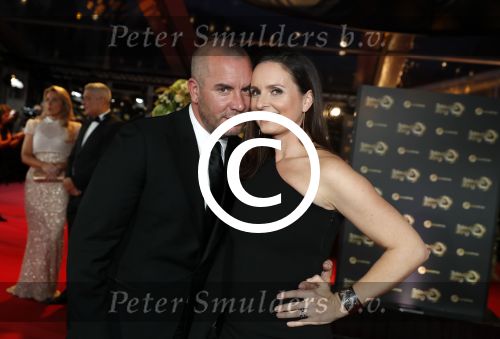 Amsterdam 12 oktober 2017 
Uitreiking televizierring in het afas live theater. Jeroen v Koningsbrugge met vrouw