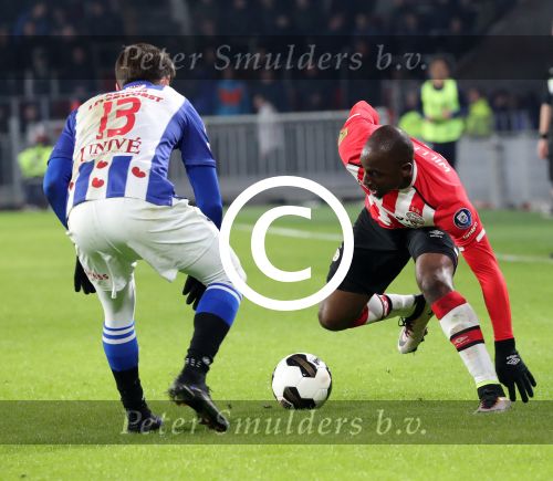 Eindhoven, 22 Januari 2017 Kompetitiewedstrijd PSV-SC Heerenveen, eindstand 4-3