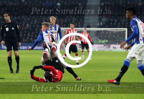 Eindhoven, 22 Januari 2017 Kompetitiewedstrijd PSV-SC Heerenveen, eindstand 4-3