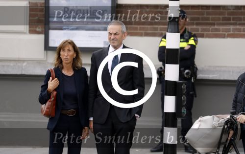 Amsterdam 14 oktober 2017
Afscheidsdienst van burgemeetser Eberhard v d Laan in het concertgebouw.Job Cohen met zijn vrouw Anjes v d Linden