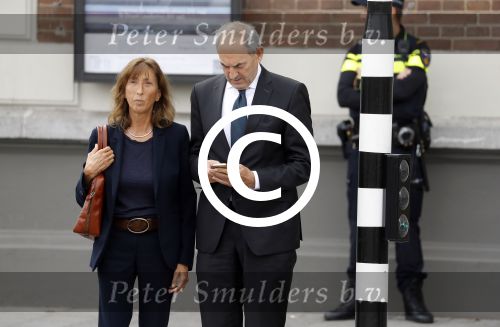 Amsterdam 14 oktober 2017
Afscheidsdienst van burgemeetser Eberhard v d Laan in het concertgebouw.Job Cohen met zijn vrouw Anjes v d Linden