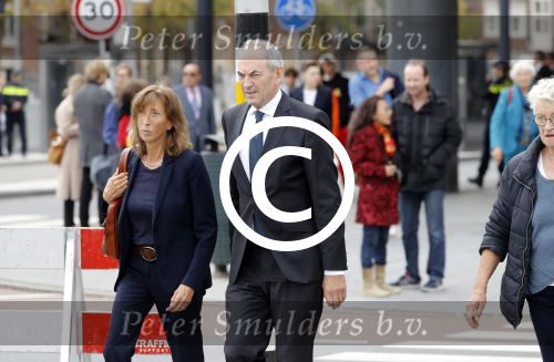 Amsterdam 14 oktober 2017
Afscheidsdienst van burgemeetser Eberhard v d Laan in het concertgebouw.Job Cohen met zijn vrouw Anjes v d Linden