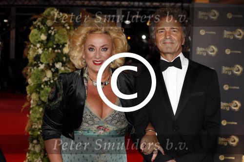 Amsterdam 12 oktober 2017 
Uitreiking televizierring in het afas live theater. Karin Bloemen met een kennis