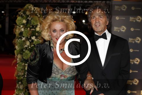 Amsterdam 12 oktober 2017 
Uitreiking televizierring in het afas live theater. Karin Bloemen met een kennis