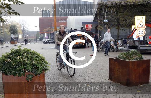 Tilburg 3 november 2017
Leo Alkemade op zijn electrische fiets in het centrum van Tilburg