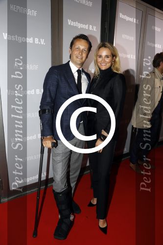 Amsterdam 9 oktober 2017
Premiere Vastgoed BV in het nieuwe de la mar. Lieke v Lexmond met man Bas v Veggel (op krukken)