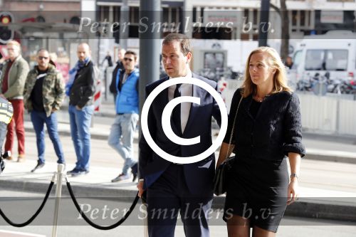 Amsterdam 14 oktober 2017
Afscheidsdienst van burgemeetser Eberhard v d Laan in het concertgebouw. Lodewijk Asscher  met vrouw