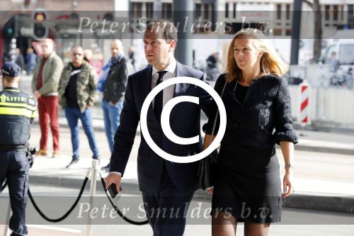 Amsterdam 14 oktober 2017
Afscheidsdienst van burgemeetser Eberhard v d Laan in het concertgebouw. Lodewijk Asscher  met vrouw