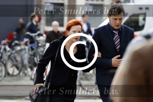 Amsterdam 14 oktober 2017
Afscheidsdienst van burgemeetser Eberhard v d Laan in het concertgebouw. Loes Luca met ..