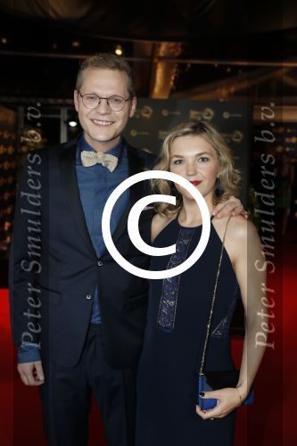 Amsterdam 12 oktober 2017 
Uitreiking televizierring in het afas live theater. Luuk Ikkink met vrouw