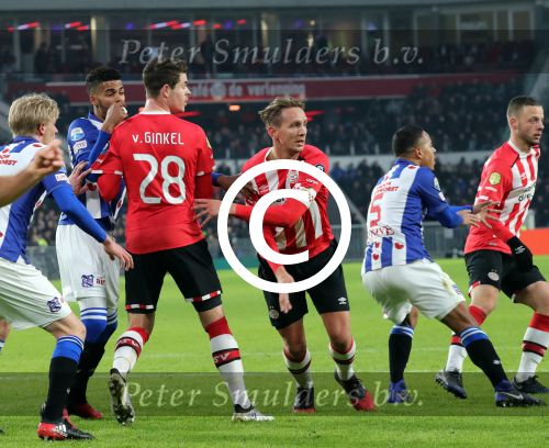 Eindhoven, 22 Januari 2017 Kompetitiewedstrijd PSV-SC Heerenveen, eindstand 4-3