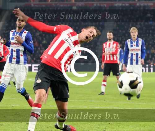 Eindhoven, 22 Januari 2017 Kompetitiewedstrijd PSV-SC Heerenveen, eindstand 4-3