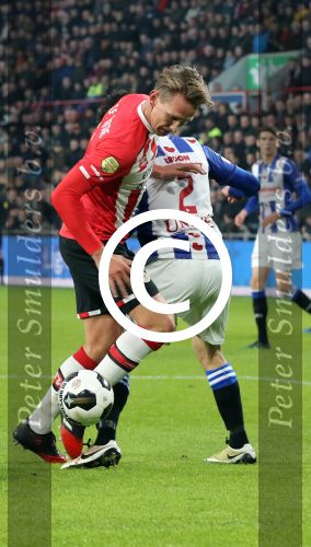Eindhoven, 22 Januari 2017 Kompetitiewedstrijd PSV-SC Heerenveen, eindstand 4-3