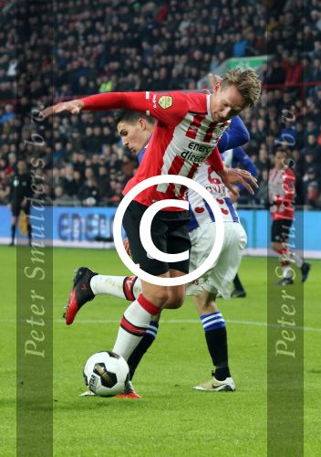 Eindhoven, 22 Januari 2017 Kompetitiewedstrijd PSV-SC Heerenveen, eindstand 4-3