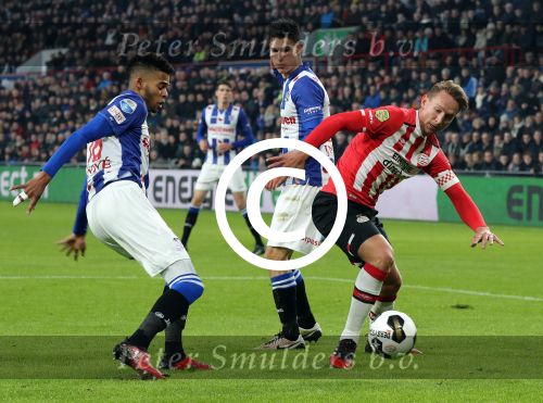 Eindhoven, 22 Januari 2017 Kompetitiewedstrijd PSV-SC Heerenveen, eindstand 4-3