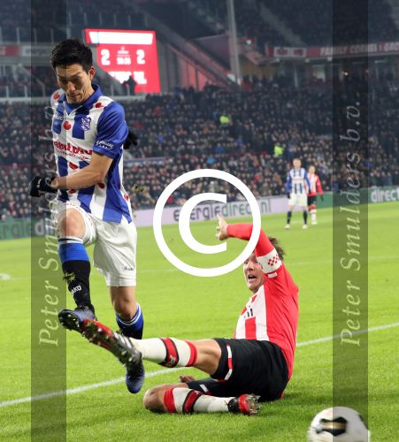 Eindhoven, 22 Januari 2017 Kompetitiewedstrijd PSV-SC Heerenveen, eindstand 4-3