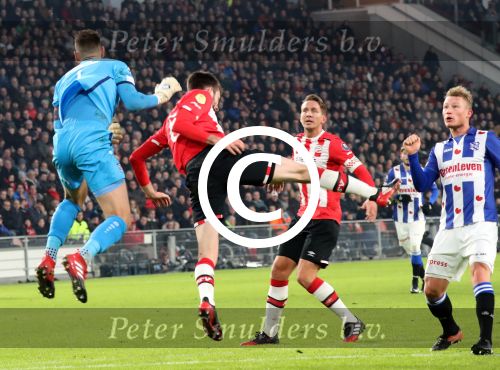 Eindhoven, 22 Januari 2017 Kompetitiewedstrijd PSV-SC Heerenveen, eindstand 4-3