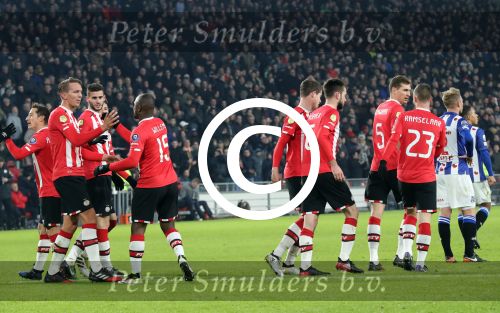 Eindhoven, 22 Januari 2017 Kompetitiewedstrijd PSV-SC Heerenveen, eindstand 4-3