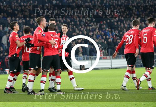 Eindhoven, 22 Januari 2017 Kompetitiewedstrijd PSV-SC Heerenveen, eindstand 4-3