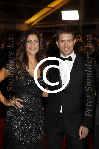Amsterdam 12 oktober 2017 
Uitreiking televizierring in het afas live theater. Marieke Elsinga met broer