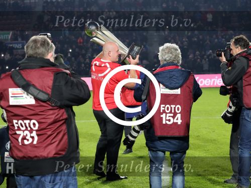 Eindhoven, 22 Januari 2017 Kompetitiewedstrijd PSV-SC Heerenveen, 
eindstand 4-3
Huldiging Michael v Gerwen