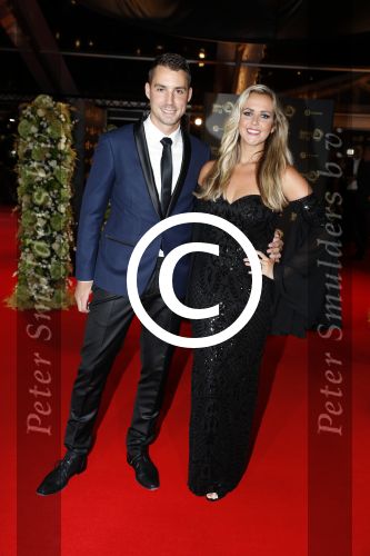 Amsterdam 12 oktober 2017 
Uitreiking televizierring in het afas live theater. Monique Smit met vriend