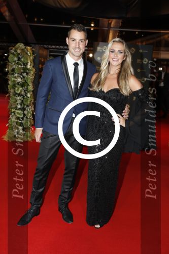 Amsterdam 12 oktober 2017 
Uitreiking televizierring in het afas live theater. Monique Smit met vriend