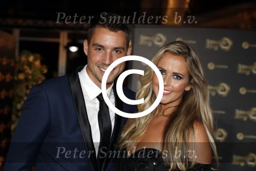 Amsterdam 12 oktober 2017 
Uitreiking televizierring in het afas live theater. Monique Smit met vriend