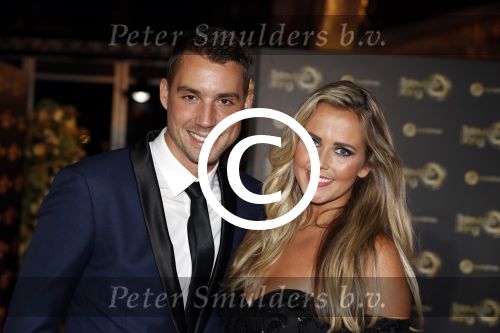 Amsterdam 12 oktober 2017 
Uitreiking televizierring in het afas live theater. Monique Smit met vriend